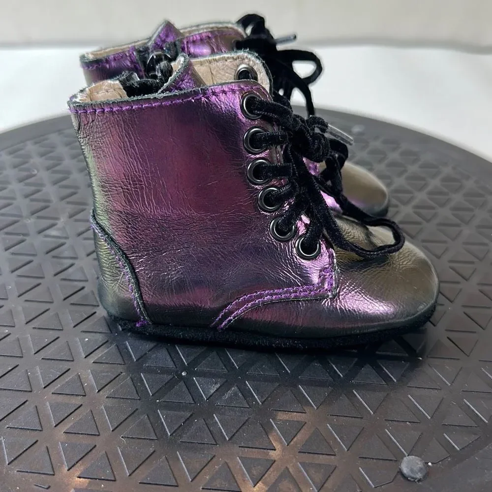 SPELLBOUND Purple Boots Infant size 2